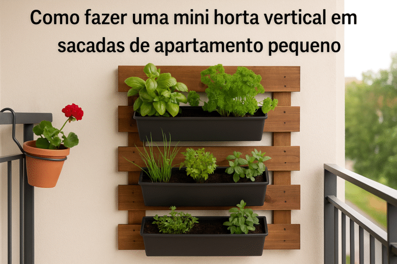 Como fazer uma mini horta vertical